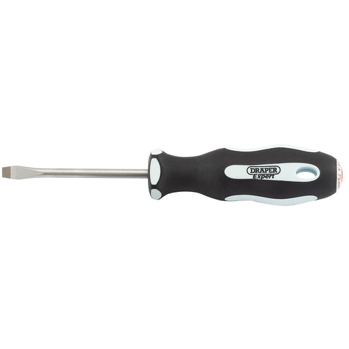 Draper Tools Expert Plain Slot 5.5 x 75mm Soft Grip Screwdrivers DRA34976