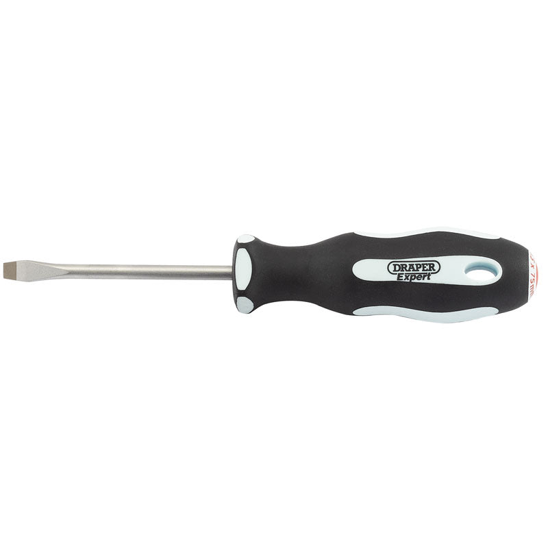 Draper Tools Expert Plain Slot 5.5 x 75mm Soft Grip Screwdrivers DRA34976