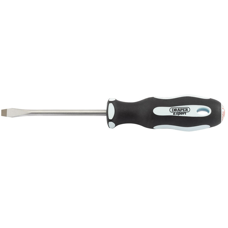 Draper Tools Expert Plain Slot 6.5 x 100mm Soft Grip Screwdrivers DRA34978