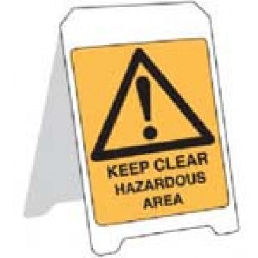 KEEP CLEAR HAZARDOUS AREA STAND PS4FP
