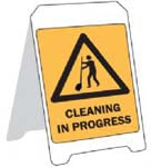 CLEANING IN PROGRESS STAND PS2FP