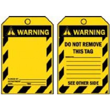 WARNING TAG TAGW1P