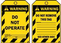 DO NOT OPERATE TAG TAGW2C