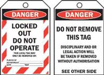 LOCKED OUT DO NOT OPERATE TAG TAGD6P