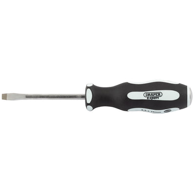 Draper Tools Pound Thru Plain Slot 6.5 x 100mm Soft Grip Screwdrivers DRA35181