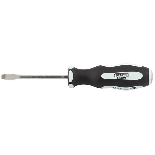 Draper Tools Pound Thru Plain Slot 6.5 x 100mm Soft Grip Screwdrivers DRA35181