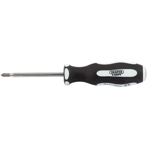 Draper Tools Pound Thru PZ TYPE No:1 x 75mm Soft Grip Screwdriver DRA35227