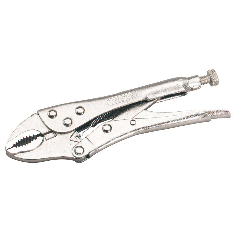 Draper Tools Curved Jaw Self Grip Pliers (185mm) DRA35368