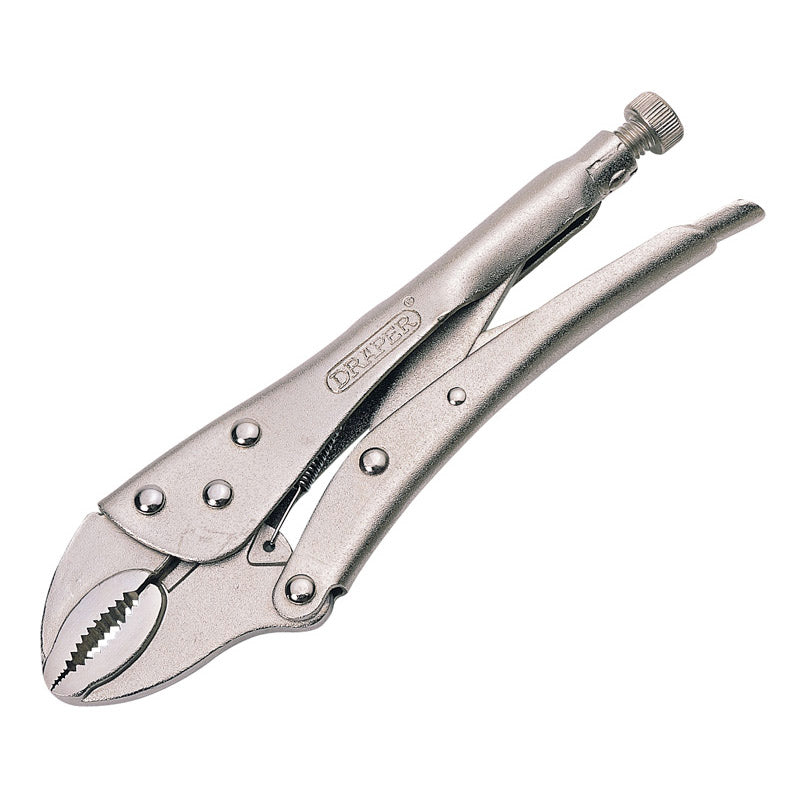 Draper Tools Curved Jaw Self Grip Pliers (220mm) DRA35369