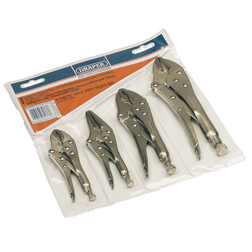 Draper Tools Self Grip Pliers Set (4 Piece) DRA35373