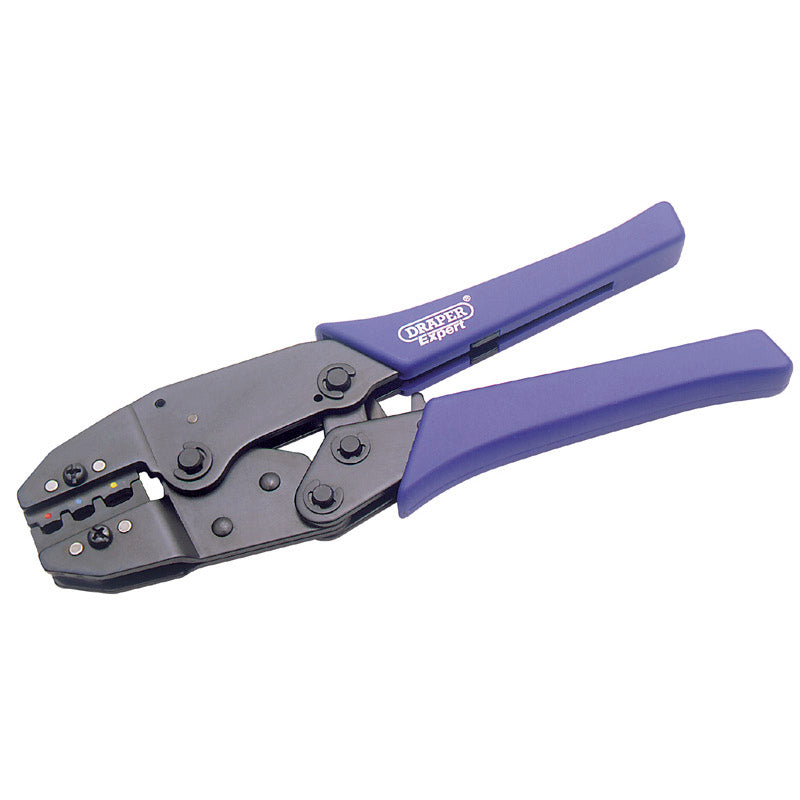 Draper Tools Expert 220mm Ratchet Action Terminal Crimping Tool DRA35574