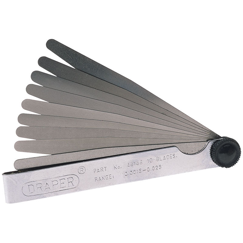 Draper Tools 10 Blade Imperial Feeler Gauge Set DRA36174