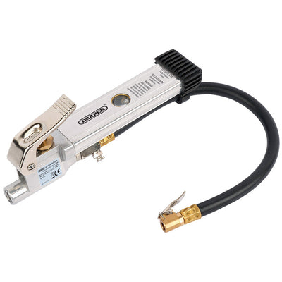 Draper Tools Air Line Inflator with Open Ended Clip On Connector DRA36633