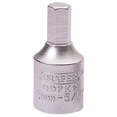 Draper Tools 8mm Hexagon-5/16 3/8 Square Drive Drain Plug Key DRA38321
