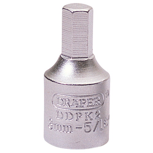 Draper Tools 8mm Hexagon-5/16 3/8 Square Drive Drain Plug Key DRA38321