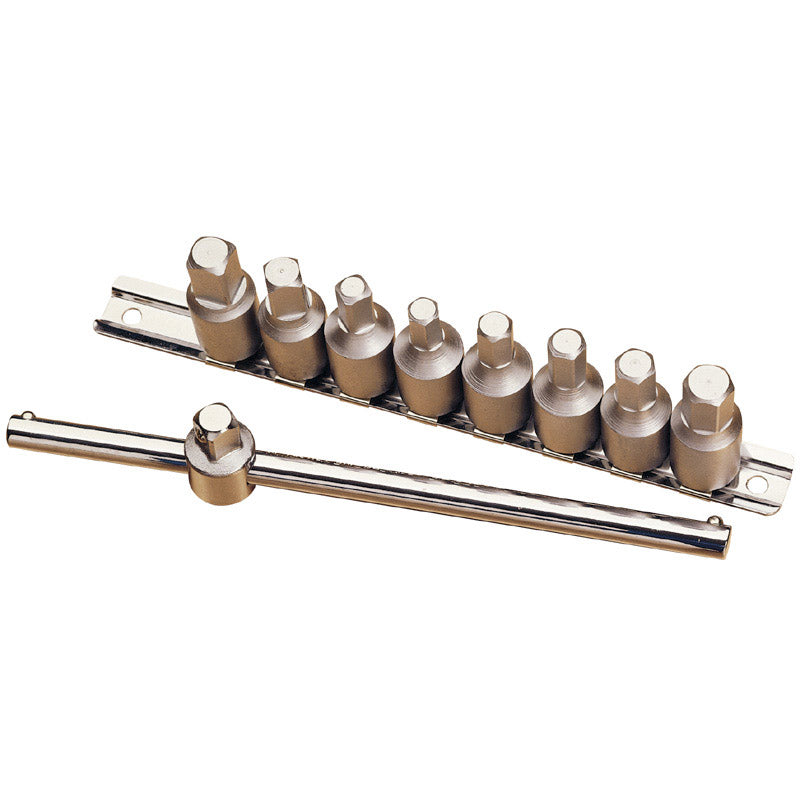 Draper Tools 3/8 Sq. Dr. Drain Plug Key Set (10 piece) DRA38329