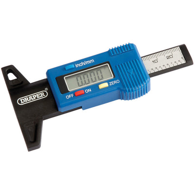 Draper Tools Digital Tyre Tread Depth Gauge with Plastic Body DRA39590