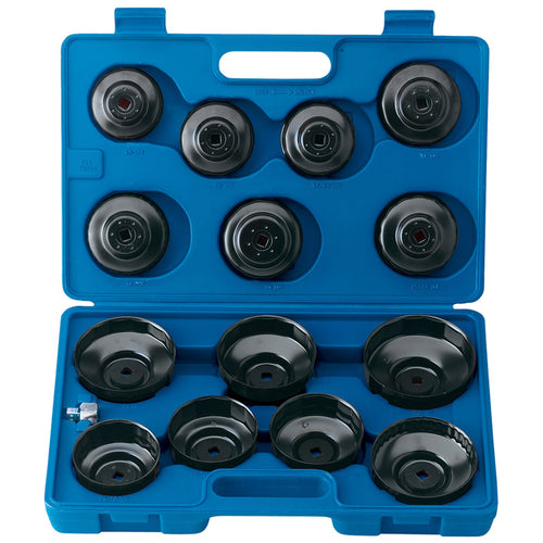 Draper Tools 3/8 Sq. Dr. Oil Filter Cup Socket Set (15 piece) DRA40105