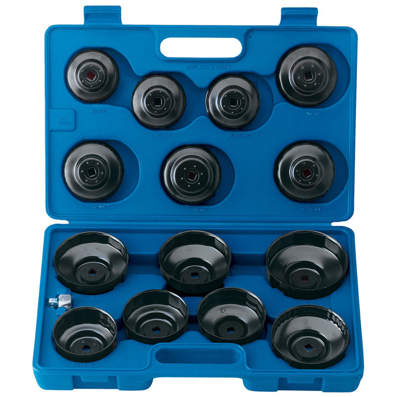 Draper Tools 3/8 Sq. Dr. Oil Filter Cup Socket Set (15 piece) DRA40105