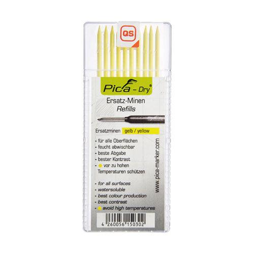 PICA Dry Refill - Water - Soluble - Pack of 10 Yellow 4032