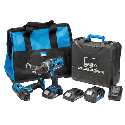 Draper Tools Storm Force® 20V Cordless Impact Kit (7 Piece) DRA40448
