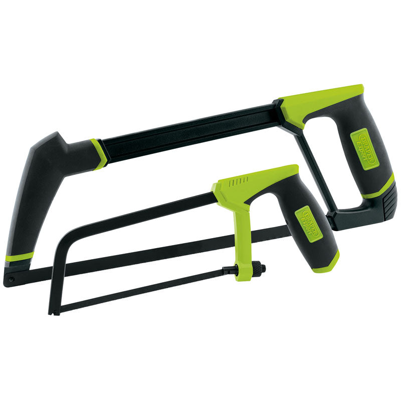 Draper Tools Hacksaw and Junior Hacksaw Set (Green) DRA41328