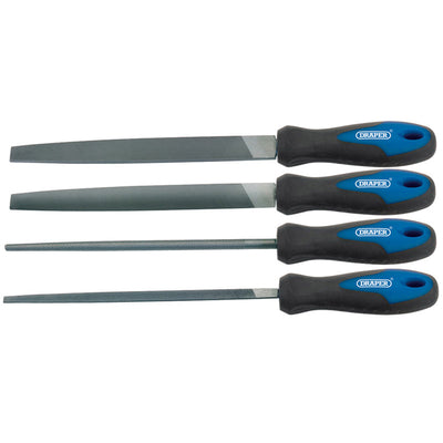Draper Tools 200mm Soft Grip Engineers File Set (4 Piece) DRA44962