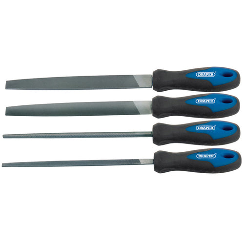 Draper Tools 200mm Soft Grip Engineers File Set (4 Piece) DRA44962