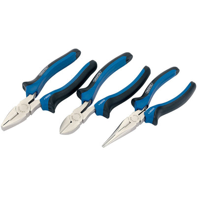 Draper Tools Soft Grip Pliers Set (3 piece) DRA45864