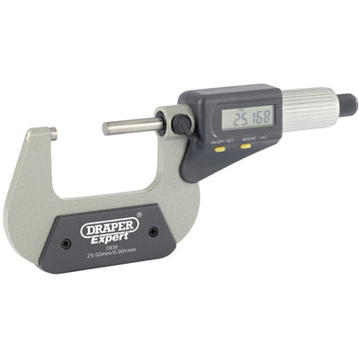 Draper Tools Expert Dual Reading Digital External Micrometer - 25-50mm/1-2 DRA46600