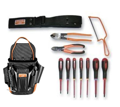 Bahco 4750ETK Electricians Tool Kit With Pouch & Belt