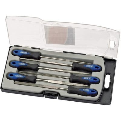 Draper Tools 150mm Soft Grip Diamond Needle File Set (6 Piece) DRA47817