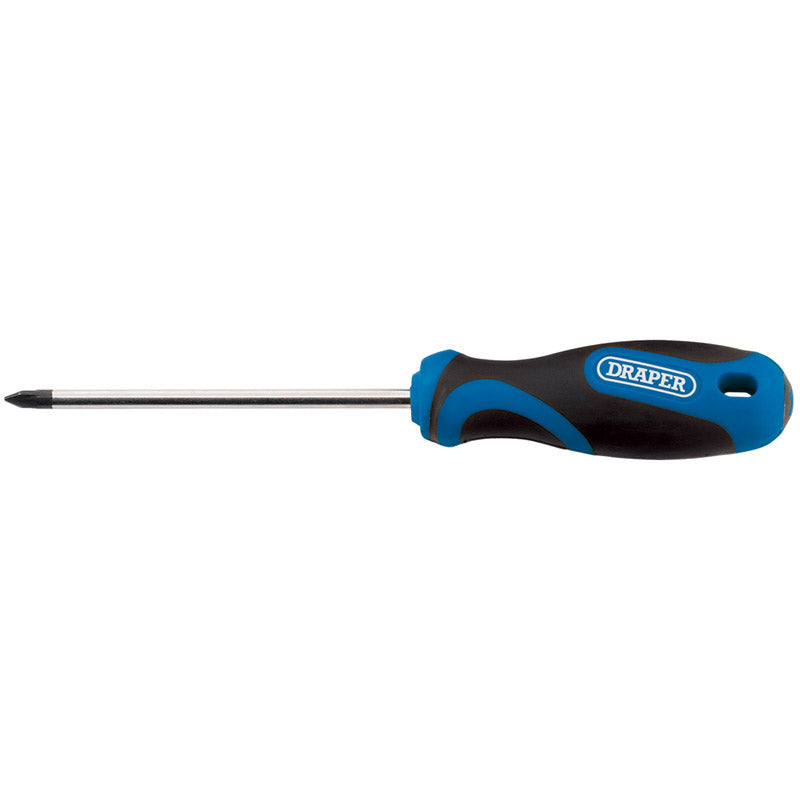 Draper Tools No.1 x 75mm Cross Slot Screwdriver with Soft Grip Handles DRA48931