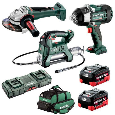 Metabo 18V Li-ion Cordless 3pce Combo Kit Including Brushless