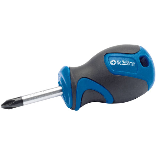 Draper Tools No.2 x 38mm Cross Slot Screwdriver with Soft Grip Handles DRA50181