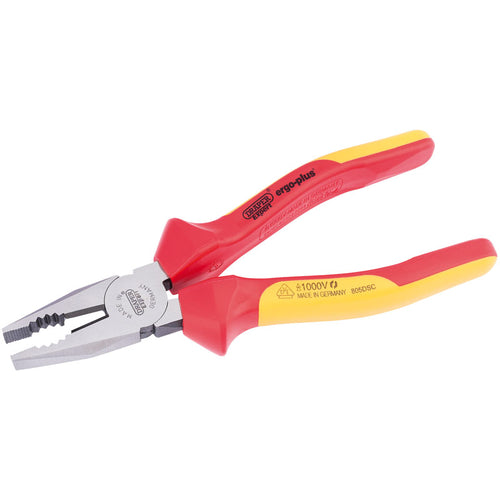 Draper Tools Expert 200mm Ergo Plus® Fully Insulated High Leverage VDE Combination Pliers DRA50245
