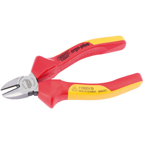 Draper Tools Expert 140mm Ergo Plus® Fully Insulated VDE Diagonal Side Cutters DRA50248