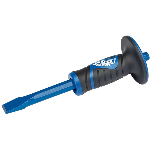 Draper Tools Expert 19 x 250mm Hexagonal Shank Cold Chisel with Soft Grip Hand Guard DRA51023