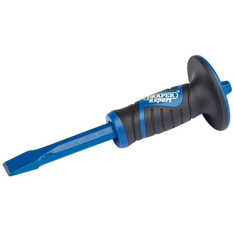 Draper Tools Expert 19 x 250mm Hexagonal Shank Cold Chisel with Soft Grip Hand Guard DRA51023