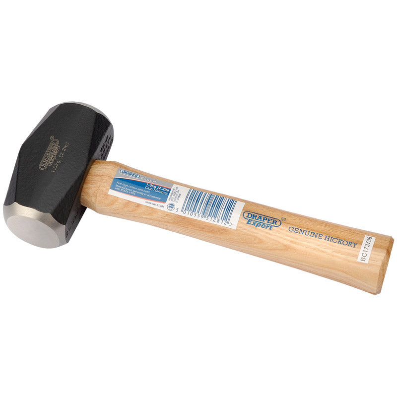 Draper Tools Expert 1kg (2.2lb) Hickory Shaft Club Hammer DRA51281
