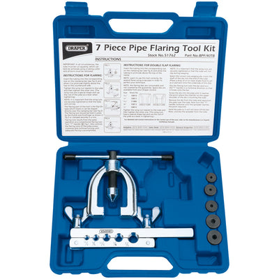 Draper Tools Brake Pipe Flaring Kit (7 piece) DRA51762