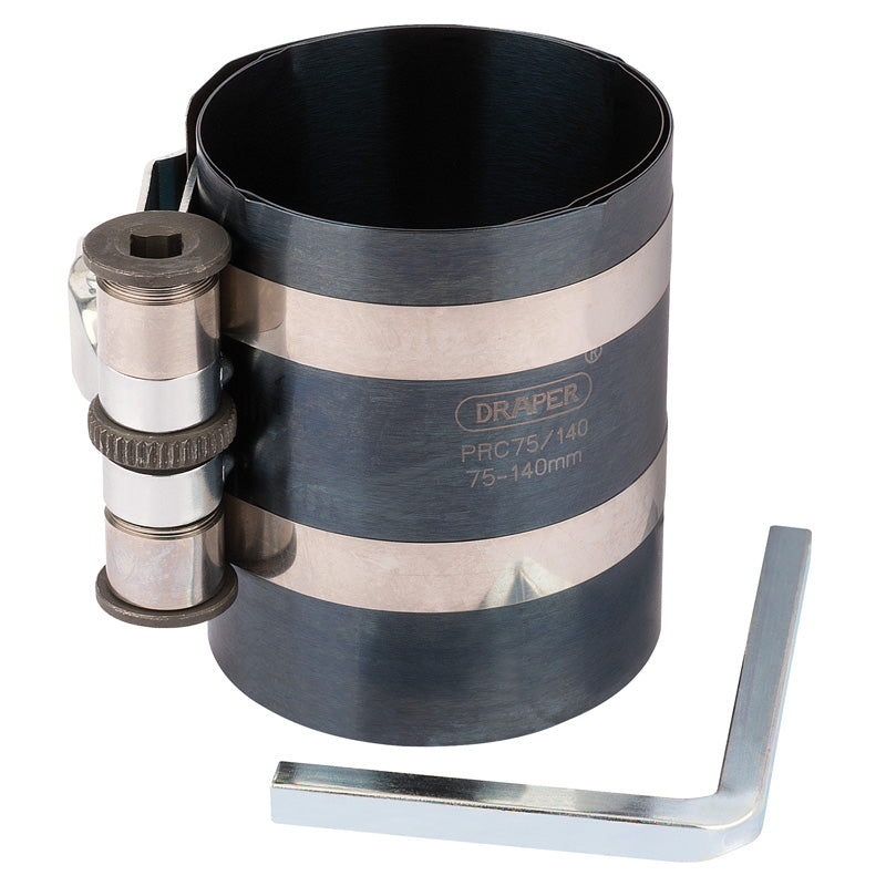 Draper Tools 75mm - 140mm Piston Ring Compressor DRA51846