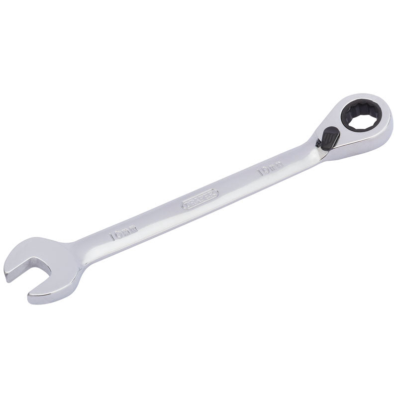 Draper Tools 10mm Draper Hi-Torq® Metric Reversible Ratcheting Combination Spanner DRA51973