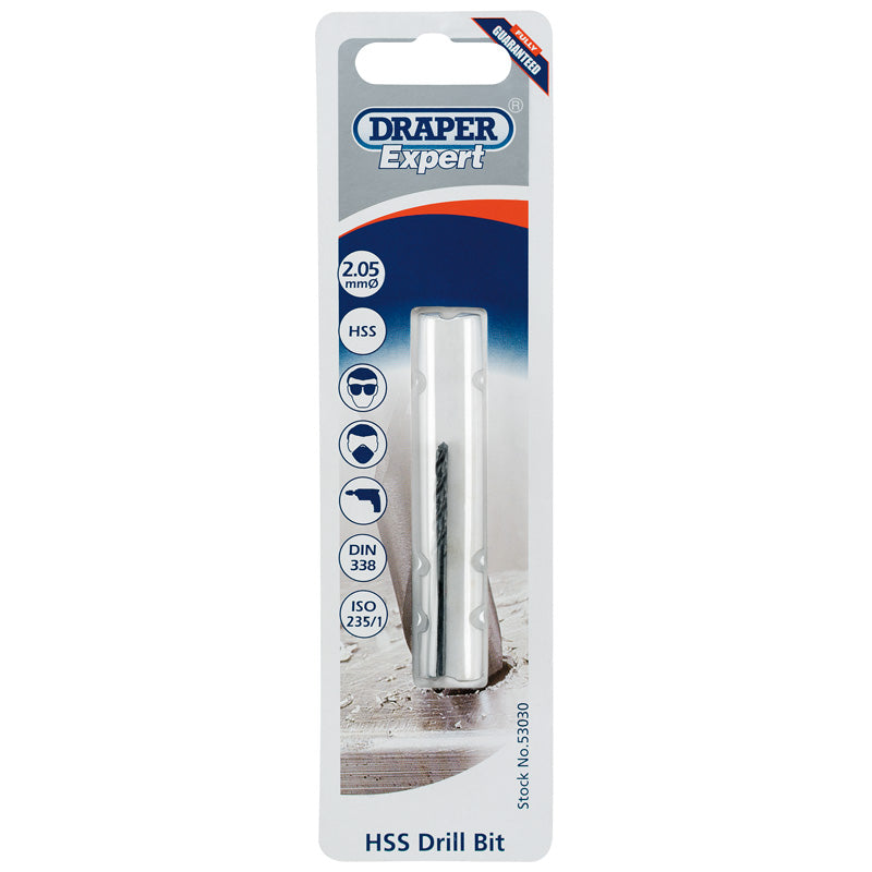 Draper Tools Expert 2.05mm HSS Twist Drill for 2.5 x 0.45 Taps DRA53030