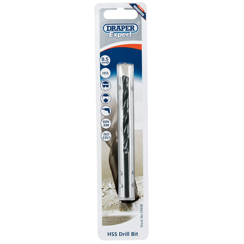 Draper Tools Expert 8.5mm HSS Twist Drill for 10 x 1.5 Taps DRA53038