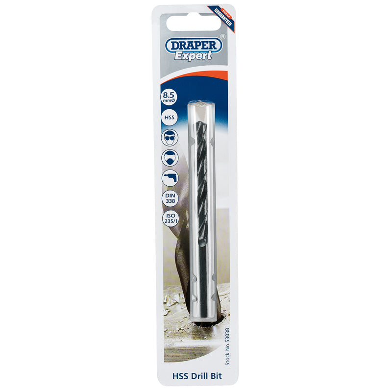 Draper Tools Expert 8.5mm HSS Twist Drill for 10 x 1.5 Taps DRA53038