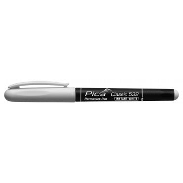 PICA Classic Instant White Permanent Marker 1-2mm Tip 532/52
