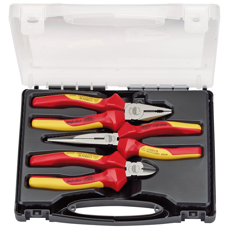 Draper Tools Ergo Plus® VDE Slimline Pliers Set (3 Piece) DRA53201
