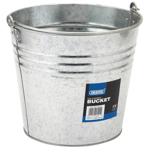 Draper Tools Galvanised Steel Bucket (12L) DRA53241