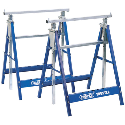 Draper Tools Pair of Telescopic Saw Horses or Builders Trestles DRA54053
